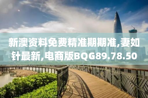 新澳资料免费精准期期准,妻如针最新,电商版BQG89.78.50