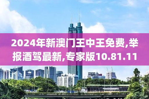 2024年新澳门王中王免费,举报酒驾最新,专家版10.81.11