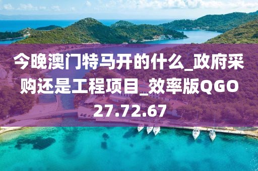 今晚澳门特马开的什么_政府采购还是工程项目_效率版QGO27.72.67