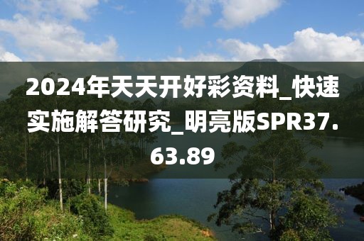 2024年天天开好彩资料_快速实施解答研究_明亮版SPR37.63.89