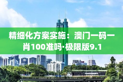 精细化方案实施：澳门一码一肖100准吗·极限版9.1