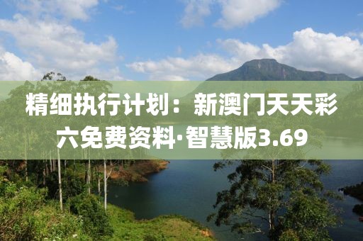 精细执行计划：新澳门天天彩六免费资料·智慧版3.69