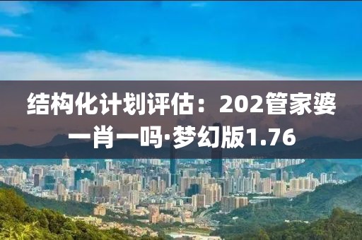 结构化计划评估：202管家婆一肖一吗·梦幻版1.76