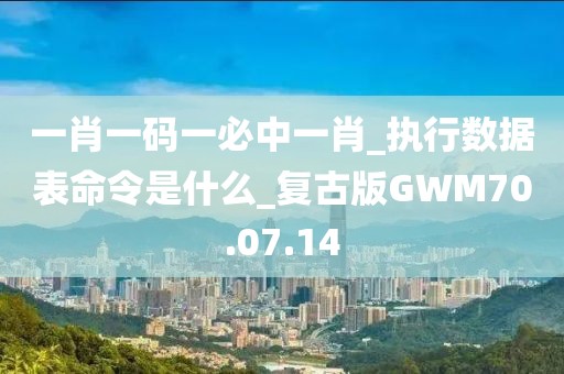 一肖一码一必中一肖_执行数据表命令是什么_复古版GWM70.07.14