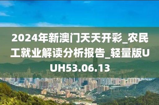 2024年新澳门天天开彩_农民工就业解读分析报告_轻量版UUH53.06.13