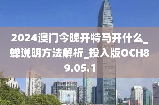 2024澳门今晚开特马开什么_蝉说明方法解析_投入版OCH89.05.1