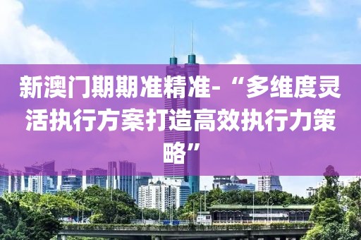 新澳门期期准精准-“多维度灵活执行方案打造高效执行力策略”