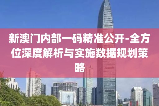 新澳门内部一码精准公开-全方位深度解析与实施数据规划策略