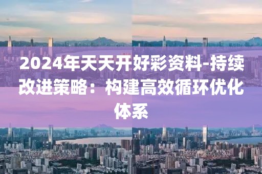 2024年天天开好彩资料-持续改进策略：构建高效循环优化体系