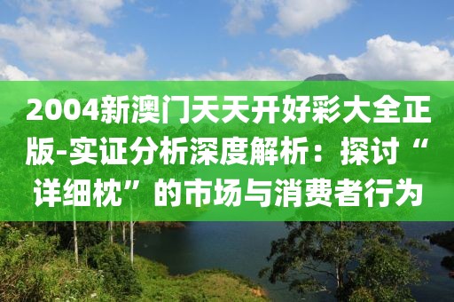 2004新澳门天天开好彩大全正版-实证分析深度解析：探讨“详细枕”的市场与消费者行为