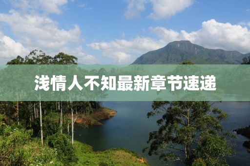 浅情人不知最新章节速递