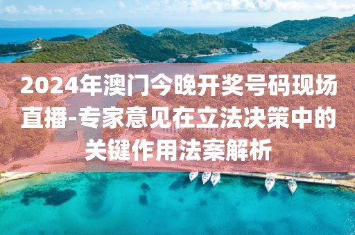 2024年澳门今晚开奖号码现场直播-专家意见在立法决策中的关键作用法案解析