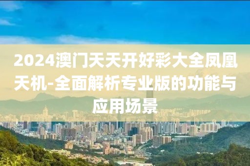 2024澳门天天开好彩大全凤凰天机-全面解析专业版的功能与应用场景