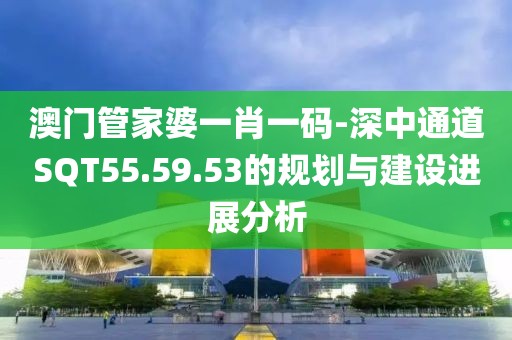 澳门管家婆一肖一码-深中通道SQT55.59.53的规划与建设进展分析