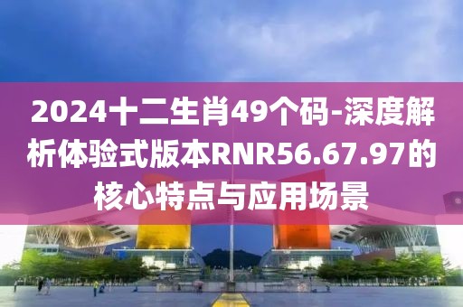 2024十二生肖49个码-深度解析体验式版本RNR56.67.97的核心特点与应用场景