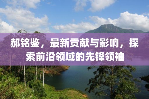 郝铭鉴，最新贡献与影响，探索前沿领域的先锋领袖