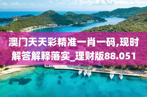 澳门天天彩精准一肖一码,现时解答解释落实_理财版88.051