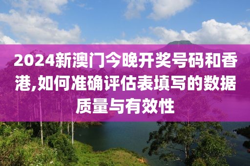 2024新澳门今晚开奖号码和香港,如何准确评估表填写的数据质量与有效性