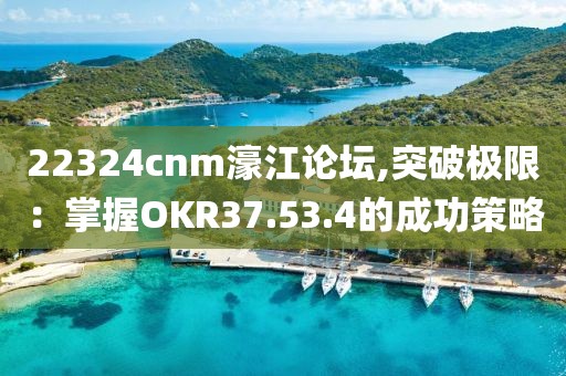 22324cnm濠江论坛,突破极限：掌握OKR37.53.4的成功策略