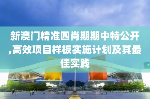 新澳门精准四肖期期中特公开,高效项目样板实施计划及其最佳实践