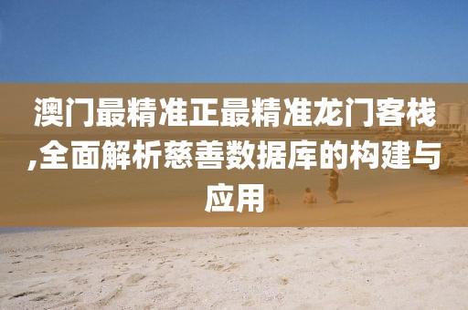 澳门最精准正最精准龙门客栈,全面解析慈善数据库的构建与应用
