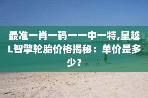 最准一肖一码一一中一特,星越L智擎轮胎价格揭秘：单价是多少？