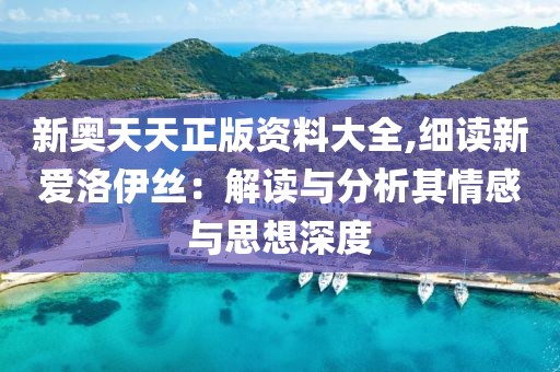 新奥天天正版资料大全,细读新爱洛伊丝：解读与分析其情感与思想深度