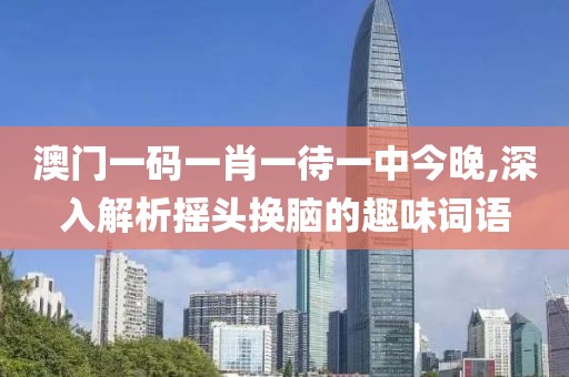澳门一码一肖一待一中今晚,深入解析摇头换脑的趣味词语