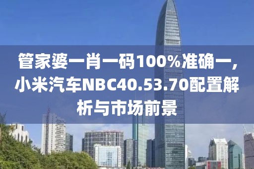 管家婆一肖一码100%准确一,小米汽车NBC40.53.70配置解析与市场前景
