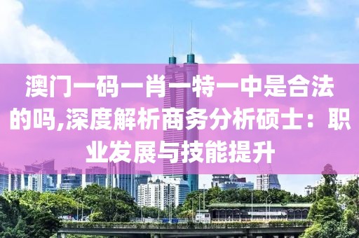 澳门一码一肖一特一中是合法的吗,深度解析商务分析硕士：职业发展与技能提升
