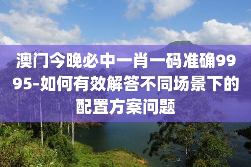 澳门今晚必中一肖一码准确9995-如何有效解答不同场景下的配置方案问题