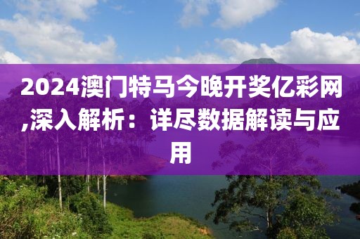 2024澳门特马今晚开奖亿彩网,深入解析：详尽数据解读与应用