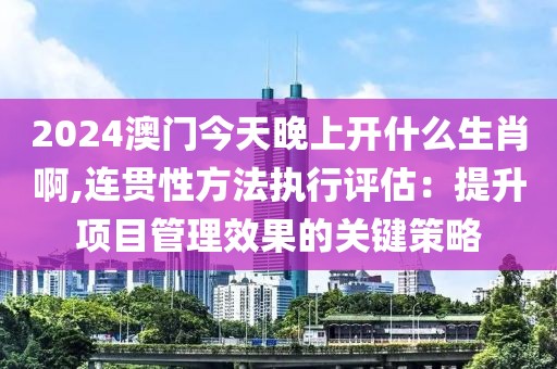 2024澳门今天晚上开什么生肖啊,连贯性方法执行评估：提升项目管理效果的关键策略