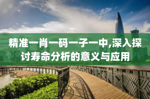 精准一肖一码一子一中,深入探讨寿命分析的意义与应用