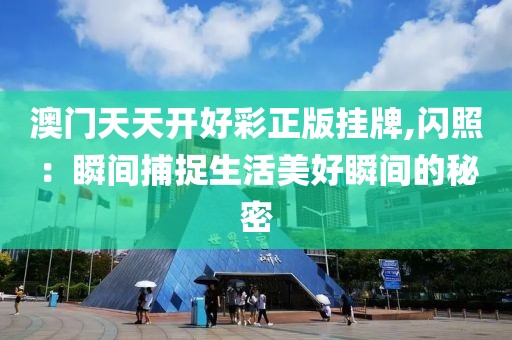 澳门天天开好彩正版挂牌,闪照：瞬间捕捉生活美好瞬间的秘密