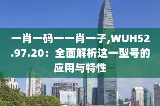 一肖一码一一肖一子,WUH52.97.20：全面解析这一型号的应用与特性