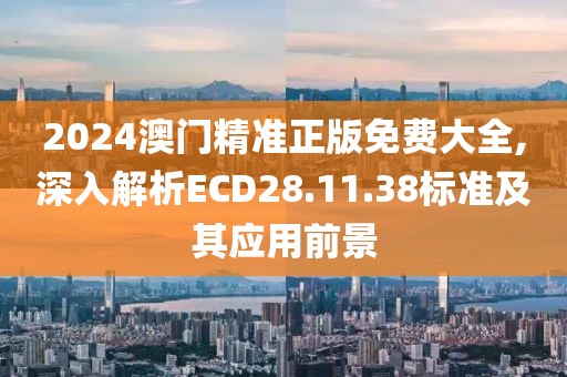 2024澳门精准正版免费大全,深入解析ECD28.11.38标准及其应用前景