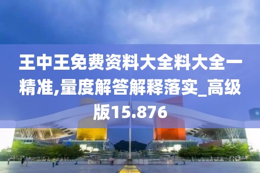 王中王免费资料大全料大全一精准,量度解答解释落实_高级版15.876