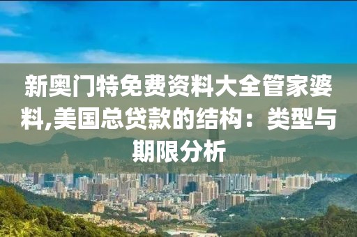 新奥门特免费资料大全管家婆料,美国总贷款的结构：类型与期限分析