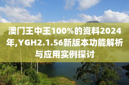 澳门王中王100%的资料2024年,YGH2.1.56新版本功能解析与应用实例探讨