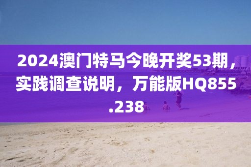 2024澳门特马今晚开奖53期，实践调查说明，万能版HQ855.238