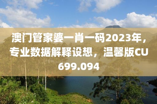 澳门管家婆一肖一码2023年，专业数据解释设想，温馨版CU699.094