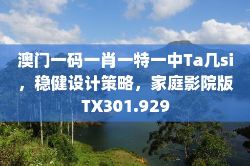 澳门一码一肖一特一中Ta几si，稳健设计策略，家庭影院版TX301.929