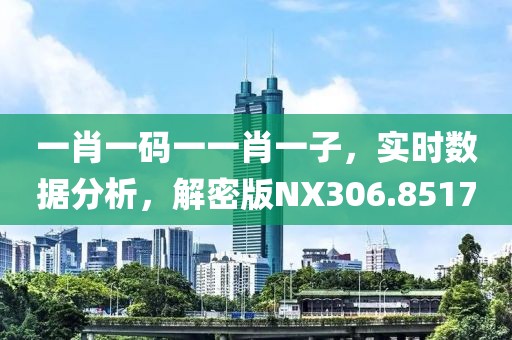一肖一码一一肖一子，实时数据分析，解密版NX306.8517