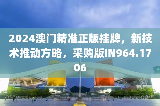 2024澳门精准正版挂牌，新技术推动方略，采购版IN964.1706