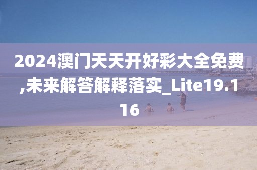 2024澳门天天开好彩大全免费,未来解答解释落实_Lite19.116