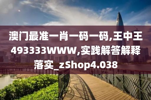 澳门最准一肖一码一码,王中王493333WWW,实践解答解释落实_zShop4.038