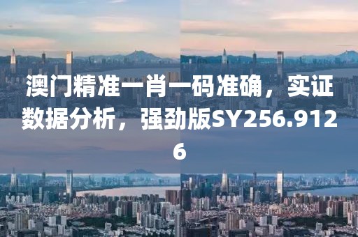 澳门精准一肖一码准确，实证数据分析，强劲版SY256.9126