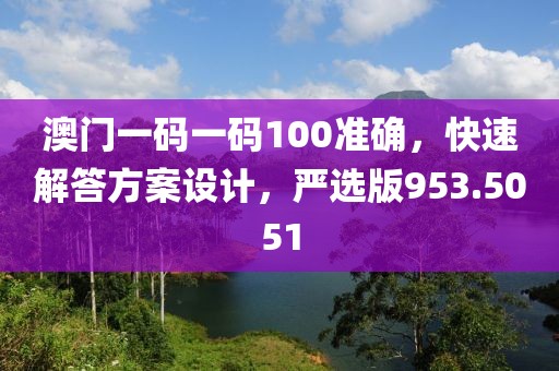 澳门一码一码100准确，快速解答方案设计，严选版953.5051
