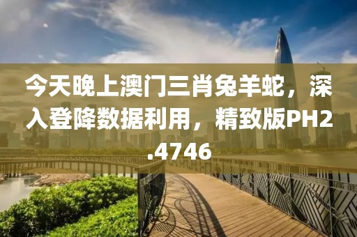 今天晚上澳门三肖兔羊蛇，深入登降数据利用，精致版PH2.4746